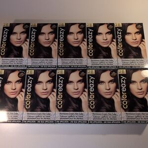 10 Pkg ColorEazy Hair Color Kit - Dark Brown